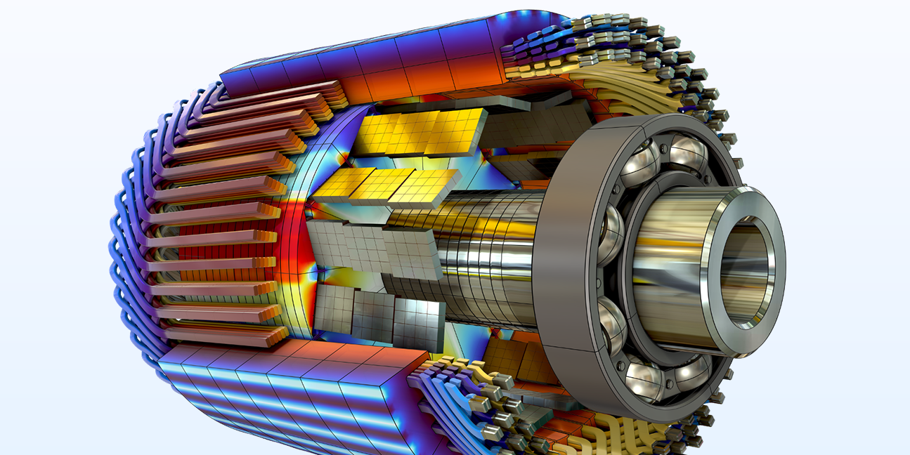 Adding environmental reflections to bring an electric motor model to life.